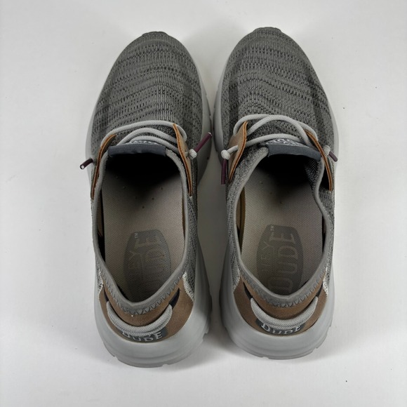 Hey Dude Sirocco M Men\'s 7 Grey Mix Knit Casual Comfort Slip-On Sneakers Loafers main image 12